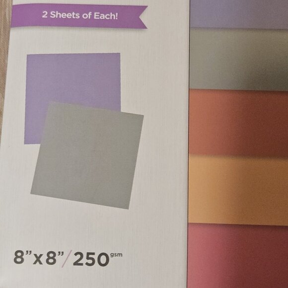 Crafters Companion Linen Cardstock Paper 8x8 " 250 Gsm Summer Meadow - Picture 3 of 4